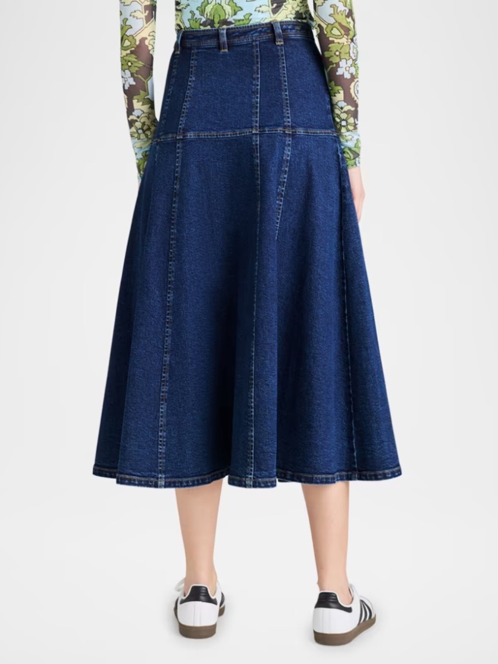 Cinq a Sept Oceane Veena Denim Midi Skirt Sz. 6 - Picture 3 of 9